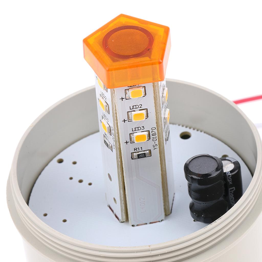 12V Strobo Warning Light Signal Beacon Yellow With Audible Alarming, of Single stroboscopic light mode