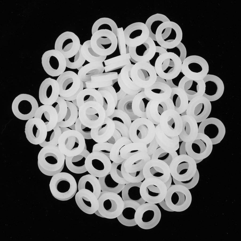 100pcs Bellow Pipe Flat O-ring Seals Silicone Shower Nozzle Gasket Seal Three Quarter inch