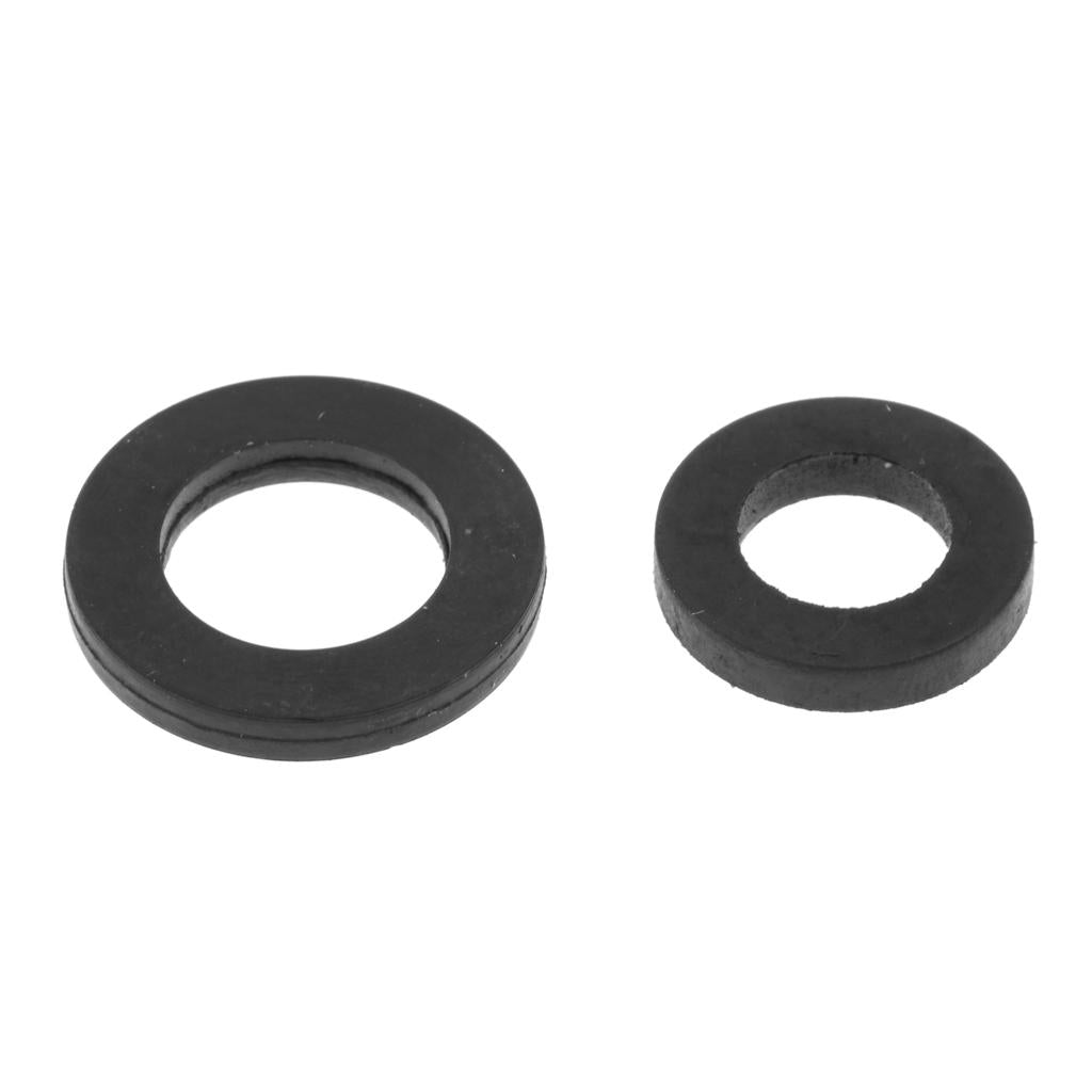 100pcs Black Flat O-ring Seals Silicone for Shower Nozzle Half Inch