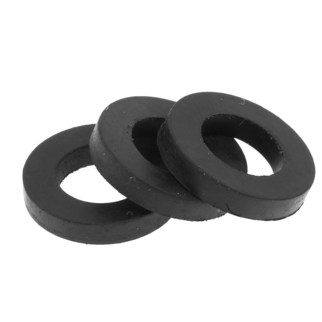 100pcs Black Flat O-ring Seals Silicone for Shower Nozzle Half Inch