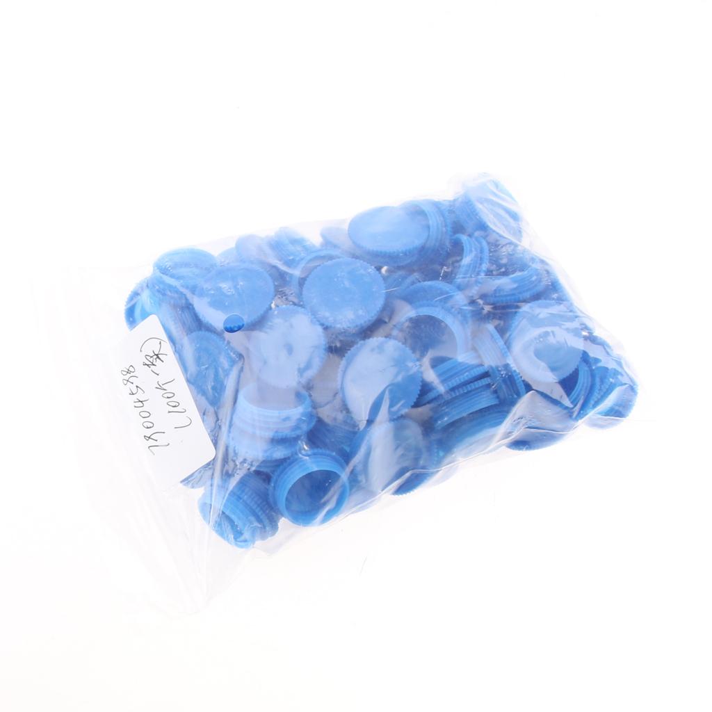 100x 1/2'' Round Plastic Blanking End Cap Geyser Hose Pipe Sealing Plug Bung