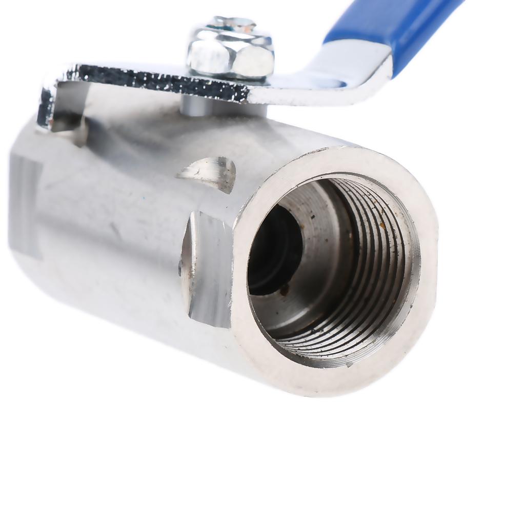 1/2'' Stainless Steel Ball Valve NPT DN15 for Water Oil Non-corrosive Liquid