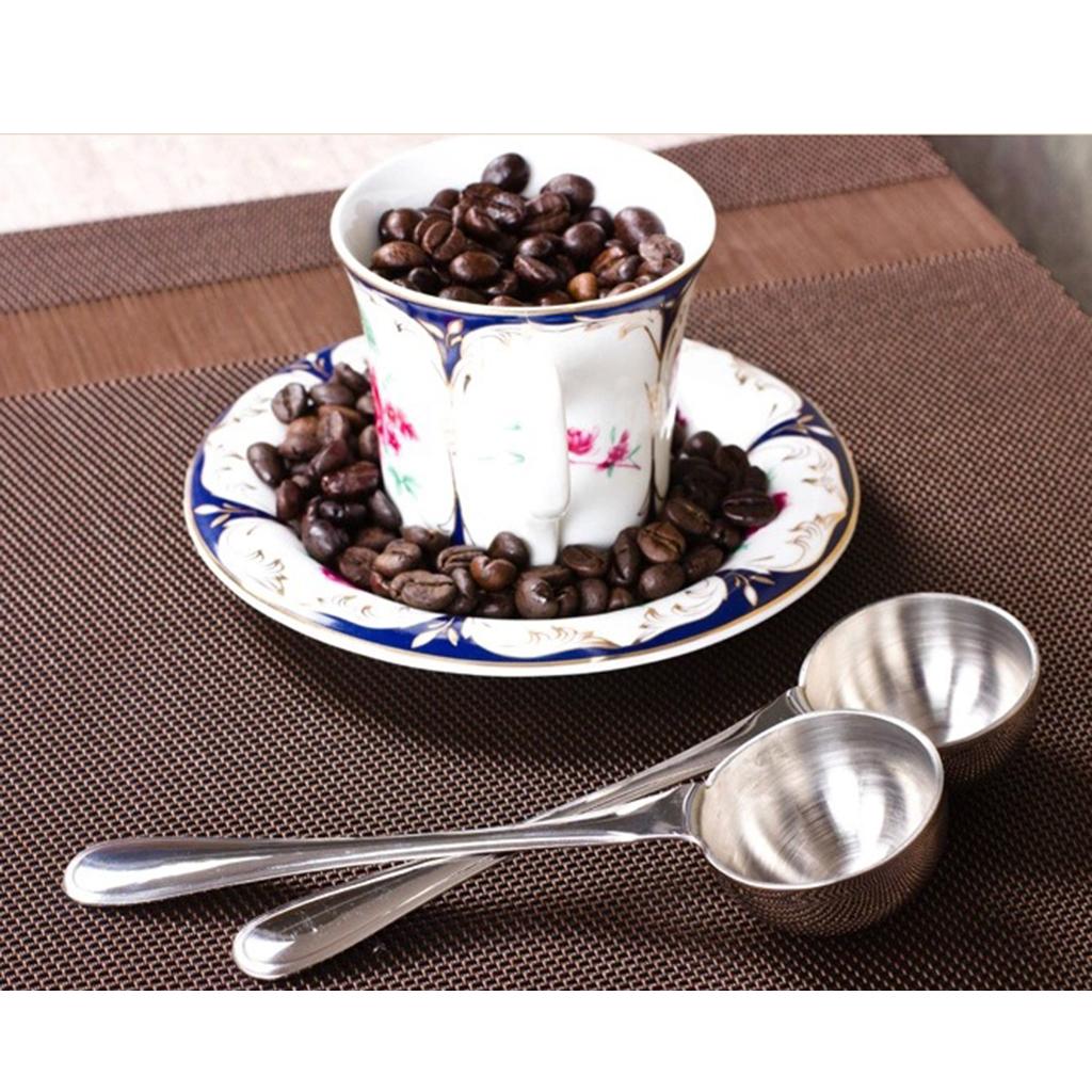 Stainless Steel Coffee Spoon Condiment Scoop Dessert Ladle 16cm