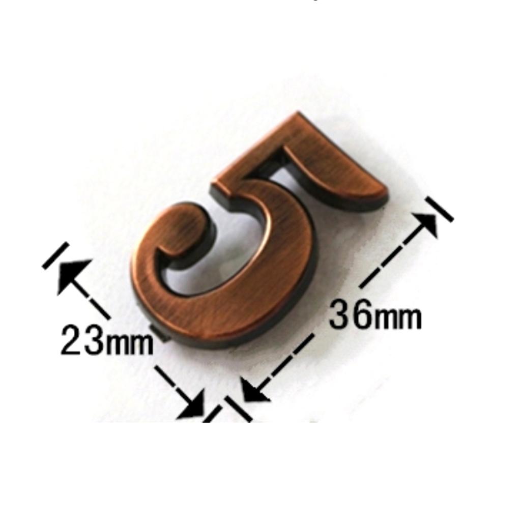 ABS Classical Style Detachable Address House Number Sign Plaque Door Plate B