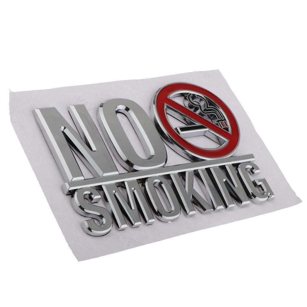 Adhesive Acrylic No Smoking Sign 3D Acrylic Mirror Wall Stickers For Public Shop Signage