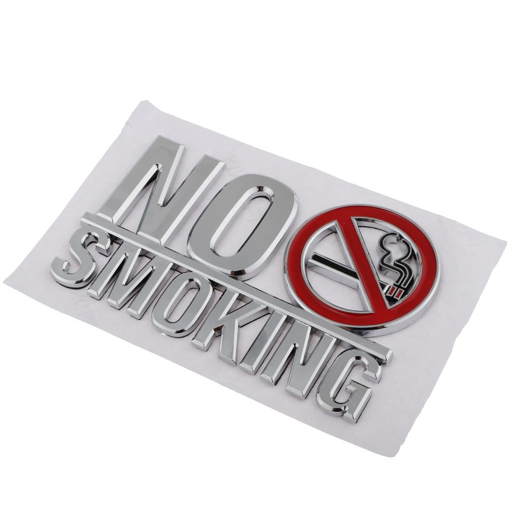 Adhesive Acrylic No Smoking Sign 3D Acrylic Mirror Wall Stickers For Public Shop Signage