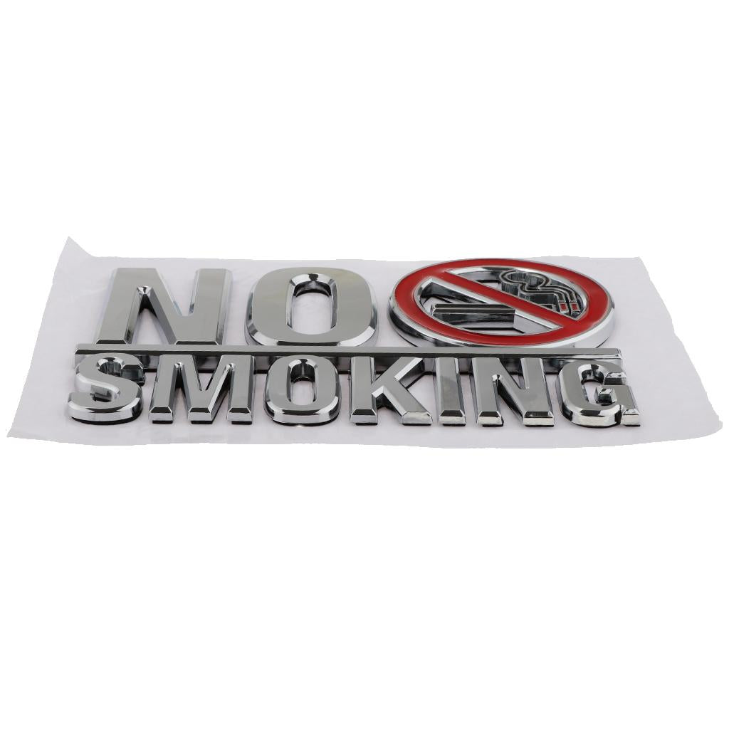 Adhesive Acrylic No Smoking Sign 3D Acrylic Mirror Wall Stickers For Public Shop Signage