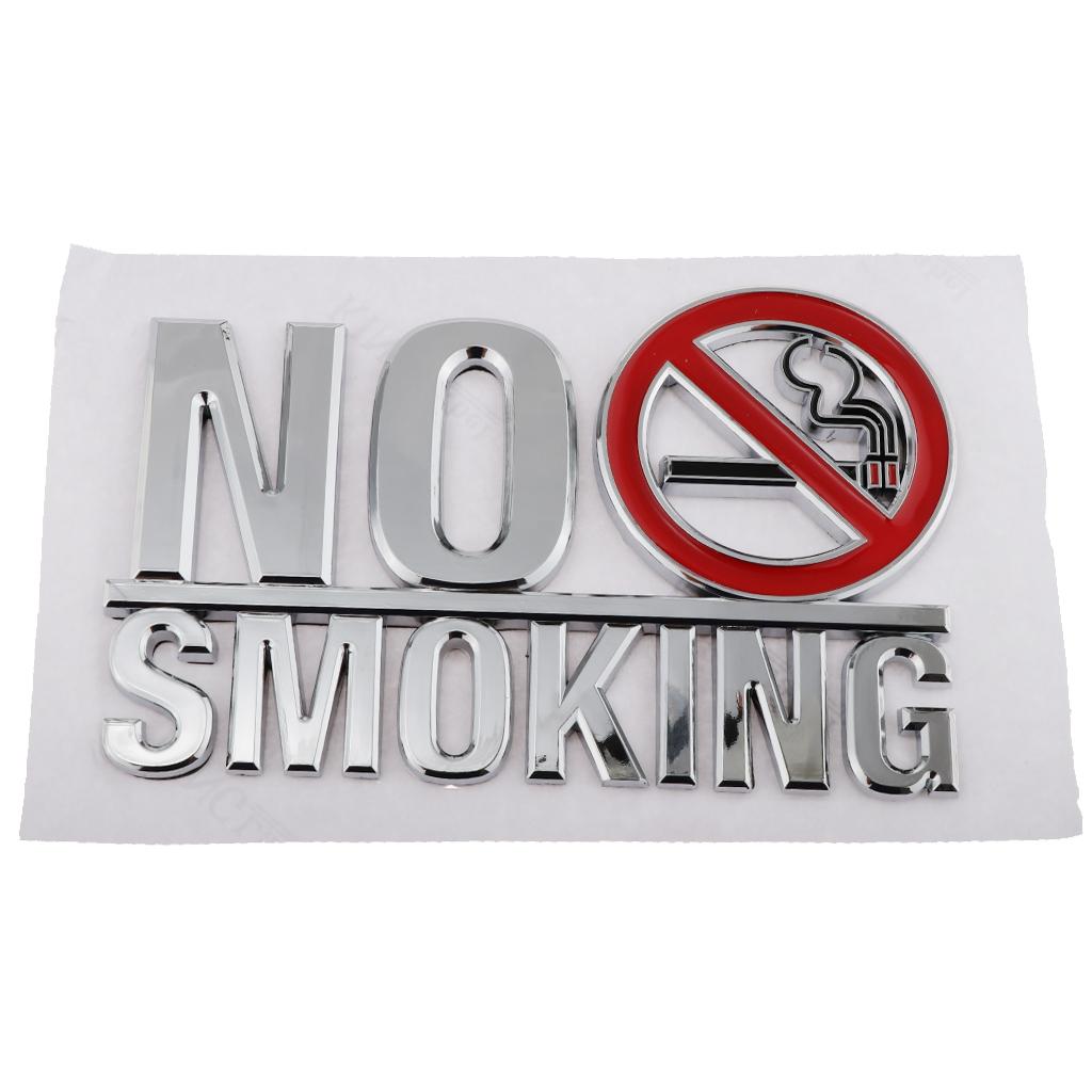 Adhesive Acrylic No Smoking Sign 3D Acrylic Mirror Wall Stickers For Public Shop Signage