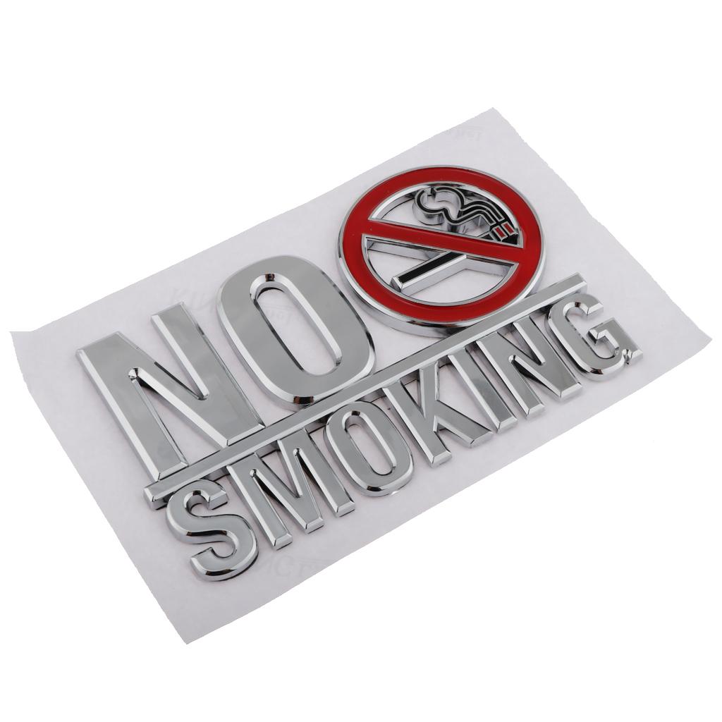 Adhesive Acrylic No Smoking Sign 3D Acrylic Mirror Wall Stickers For Public Shop Signage