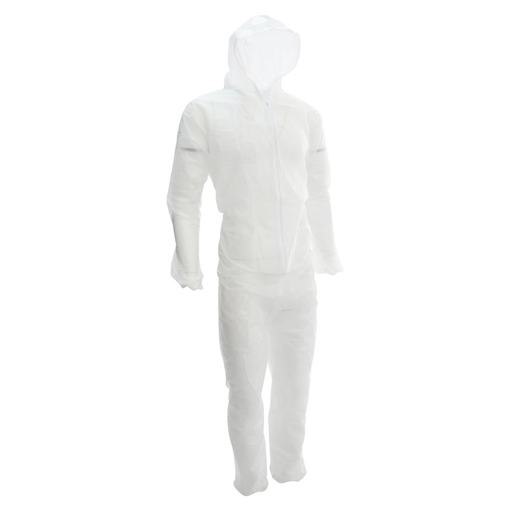 Disposable Coveralls Dust Spray Suit Non-woven Lab Overall Clothing Blue