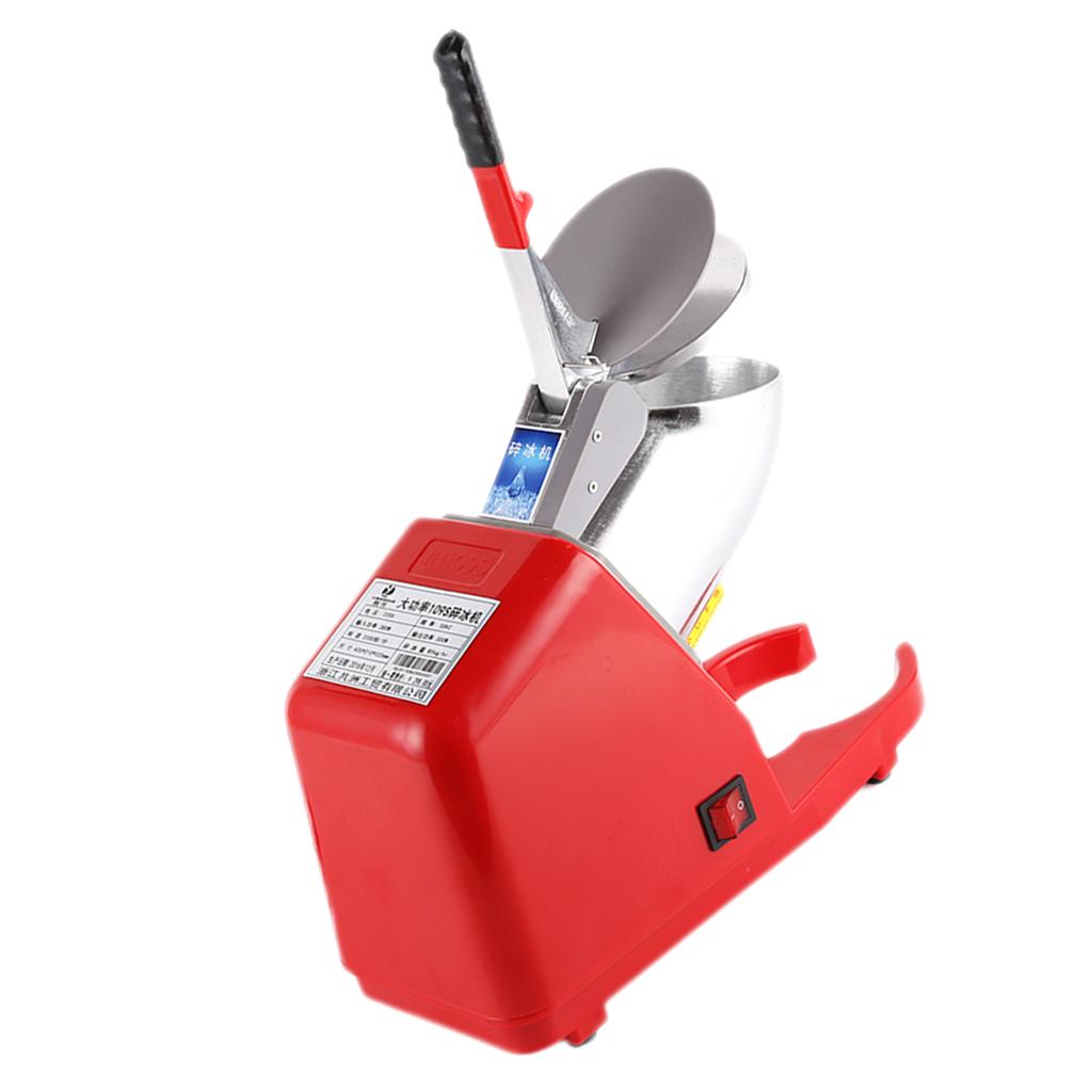 Electric Ice Crusher Shaver Machine Snow Cone Maker Red