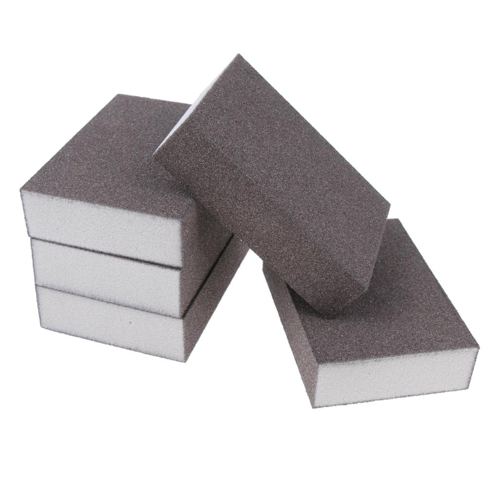 5 Pieces Sanding Sponge Sheet Abrasive Block Pad Tool 240-320 Medium Fine