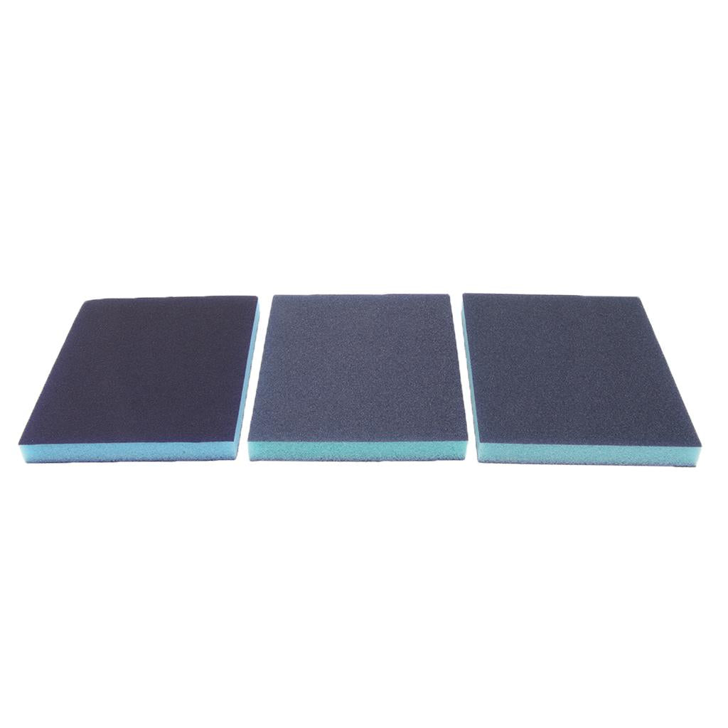 5 Pcs Coarse/Medium Grit Sanding Sponge Blue Small Area Polishing, 100 Grit