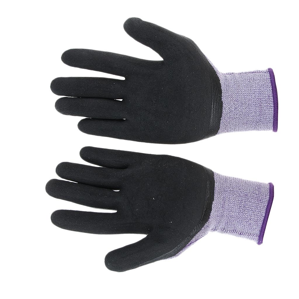 Nylon Latex Anti-Slip Elastic Safety Work Protective Gloves, Excellent Grip, Anti-Slip, Breathable, Comfortable