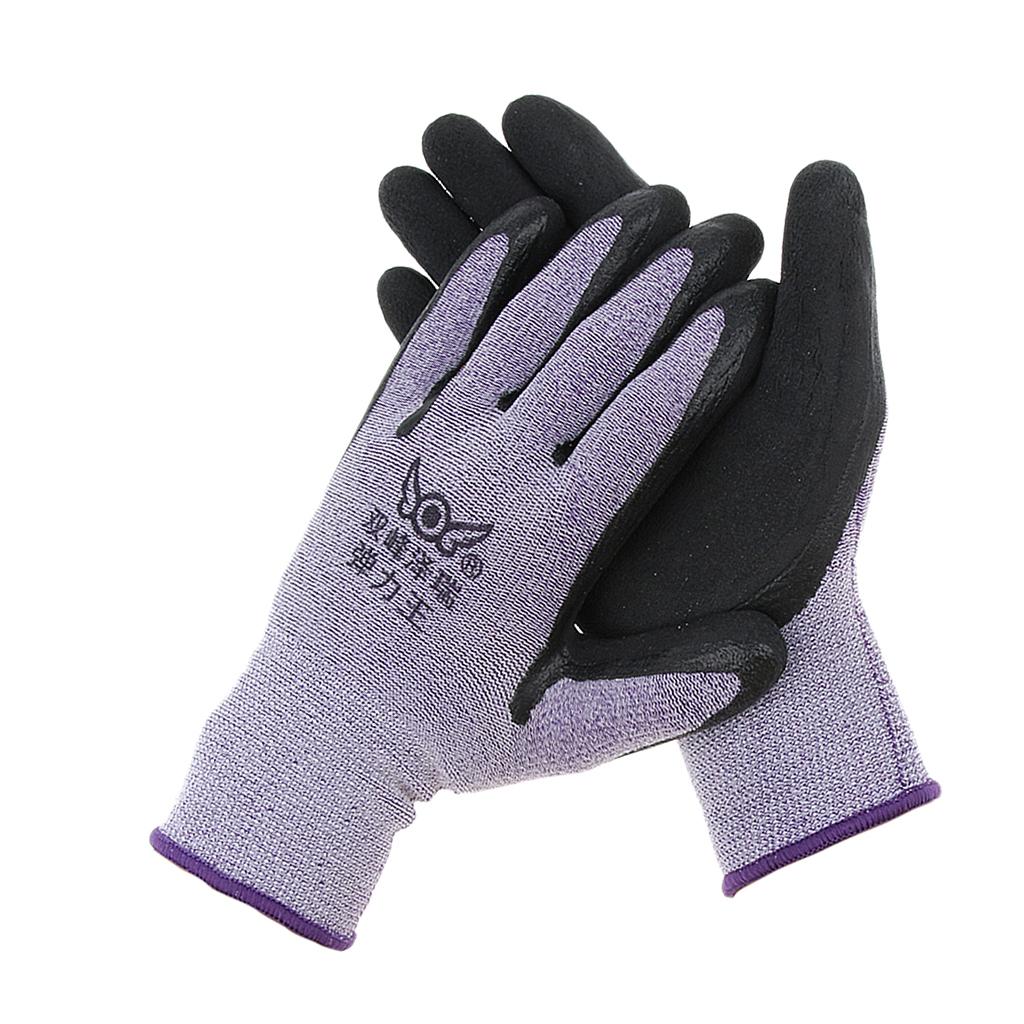 Nylon Latex Anti-Slip Elastic Safety Work Protective Gloves, Excellent Grip, Anti-Slip, Breathable, Comfortable