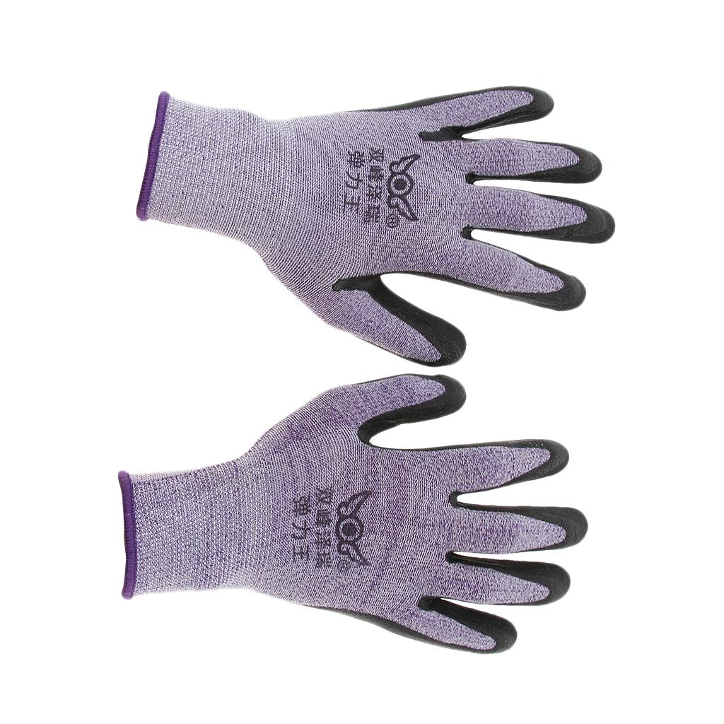 Nylon Latex Anti-Slip Elastic Safety Work Protective Gloves, Excellent Grip, Anti-Slip, Breathable, Comfortable