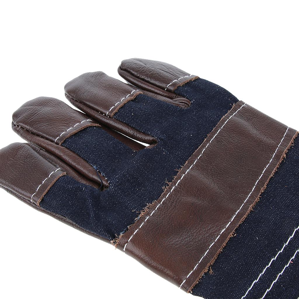 Leather Work Gloves Motorcycle DIY Yardwork Construction Safty 245mm