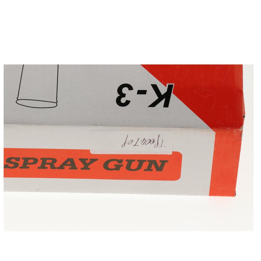 Stainless Steel Mini Low Pressure Gravity Feed Paint Spray Gun Nozzle 0.5mm with Brush, High Efficiency