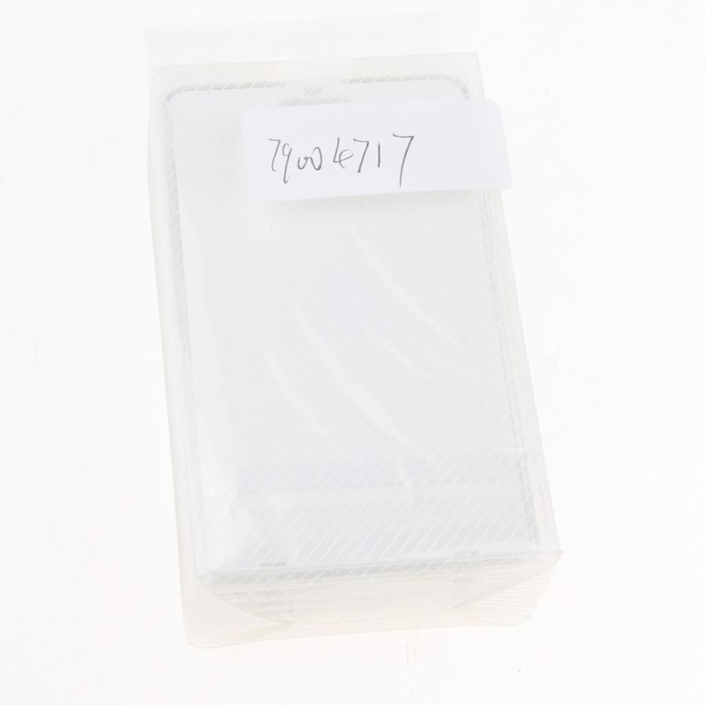 5 Acrylic Vertical ID Badge, Credit Card, Bus Pass Holder Protector White