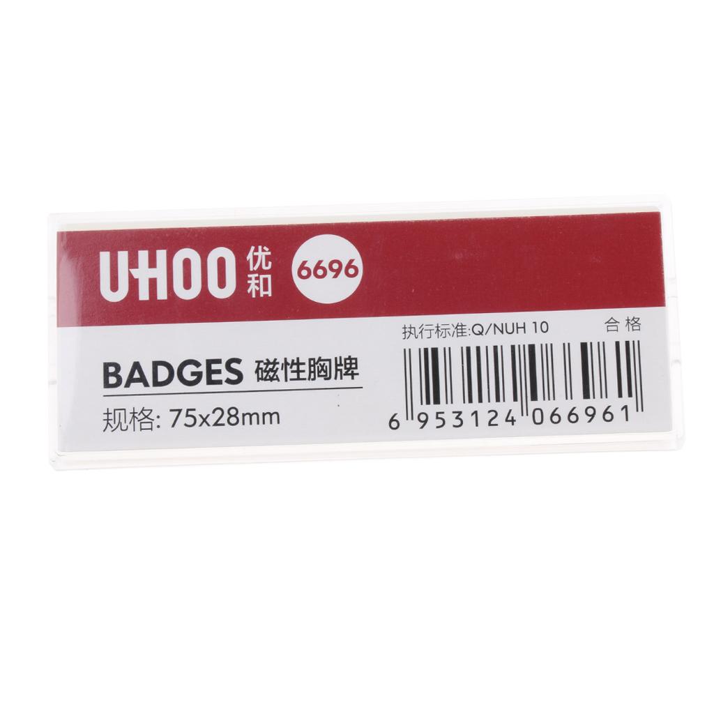 Name Badge, Employee Personized Name Tag, Employee ID Badge with Magnet L