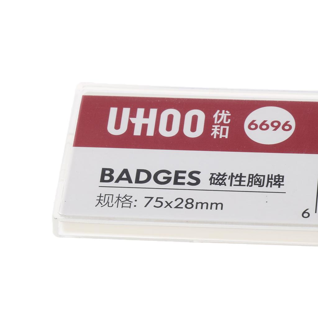 Name Badge, Employee Personized Name Tag, Employee ID Badge with Magnet L