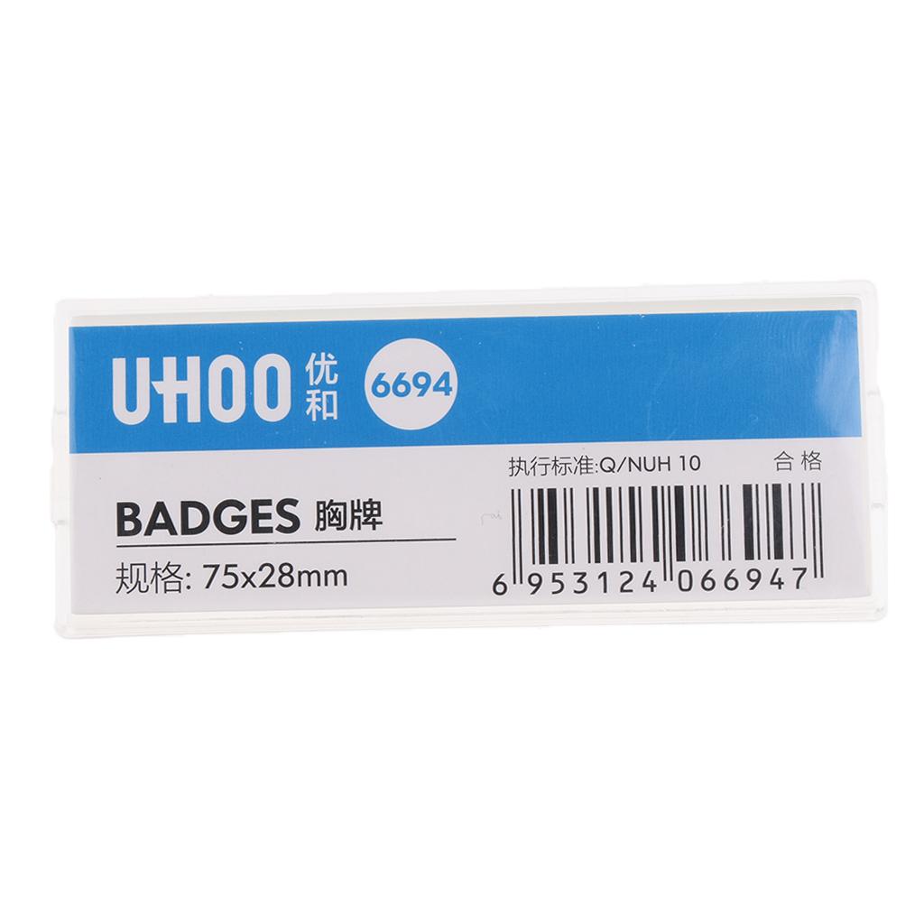 Name Badge, Employee Personized Name Tag, Employee ID Badge with Pin L