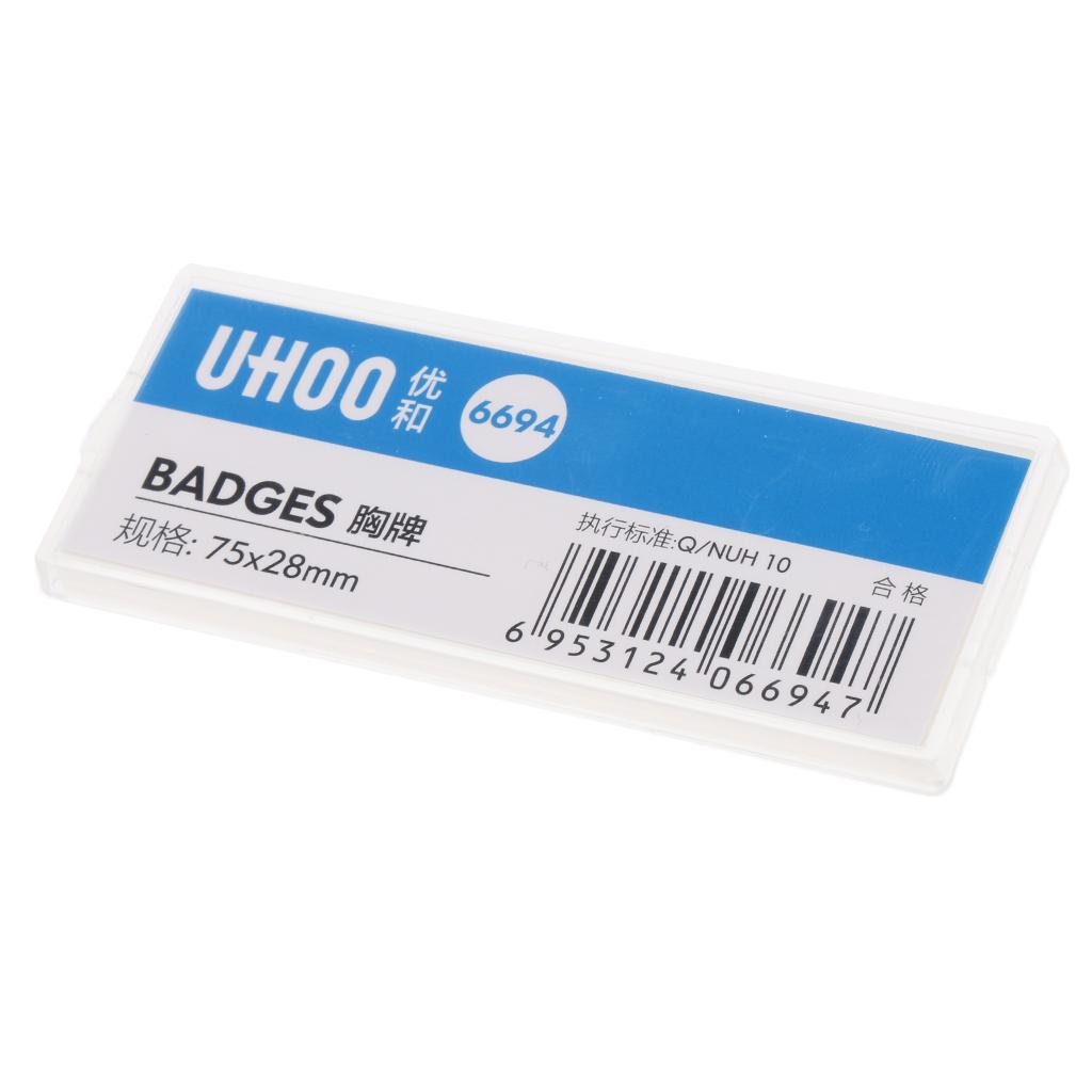 Name Badge, Employee Personized Name Tag, Employee ID Badge with Pin L