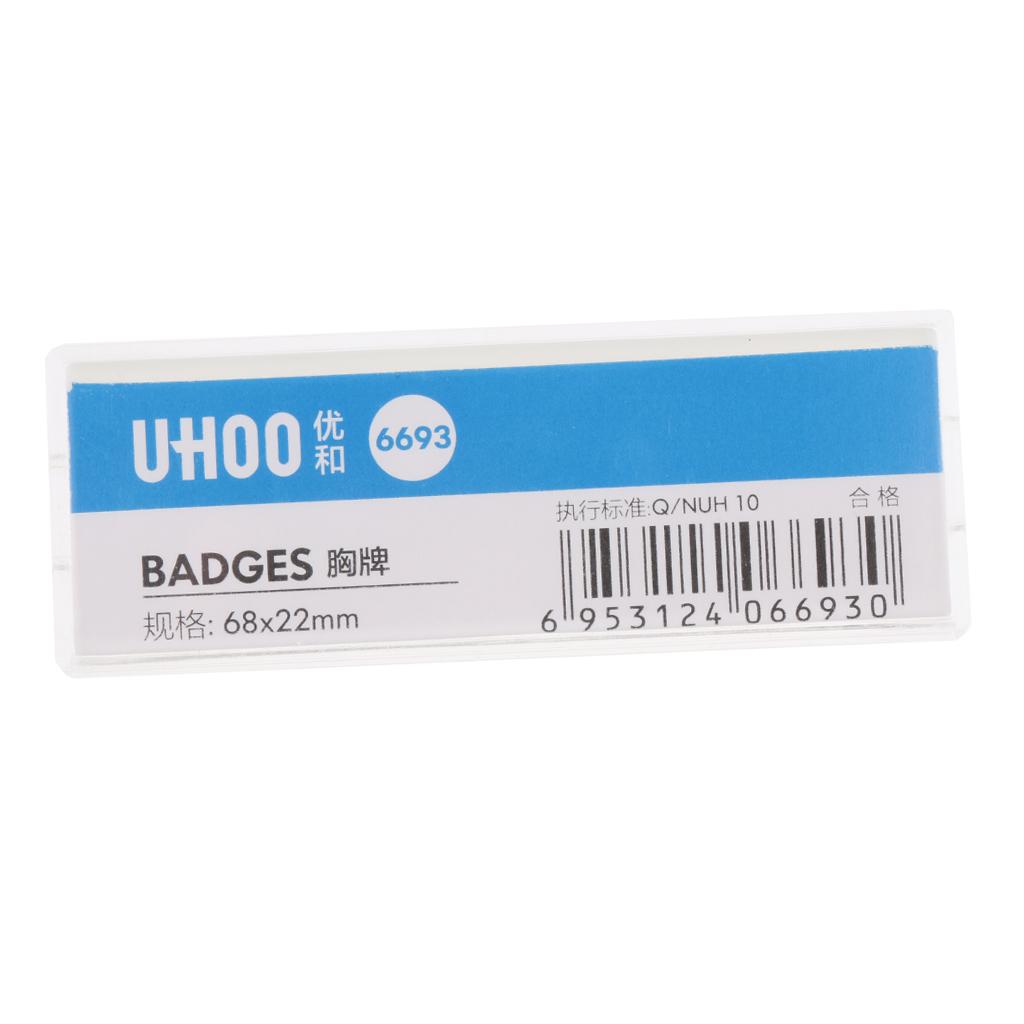 Name Badge, Employee Personized Name Tag, Employee ID Badge with Pin S