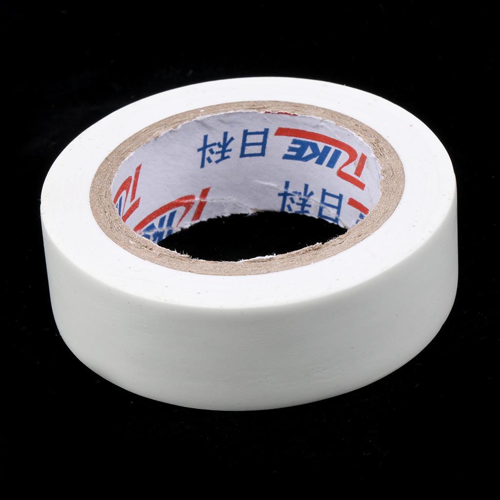 Electrical 18mm x 20m PVC Insulation/Insulating Tape Flame Retardant 6 Color White