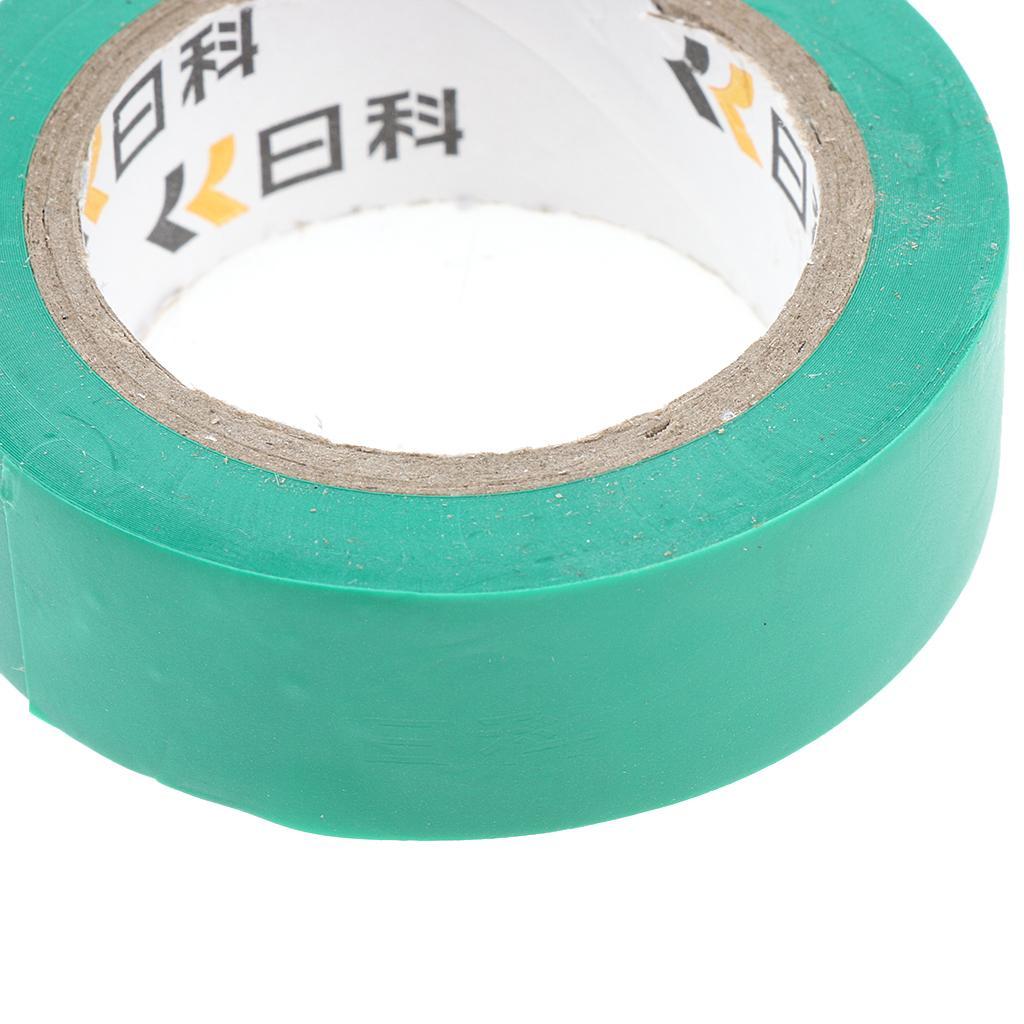 Electrical 18mm x 20m PVC Insulation/Insulating Tape Flame Retardant 6 Color Green