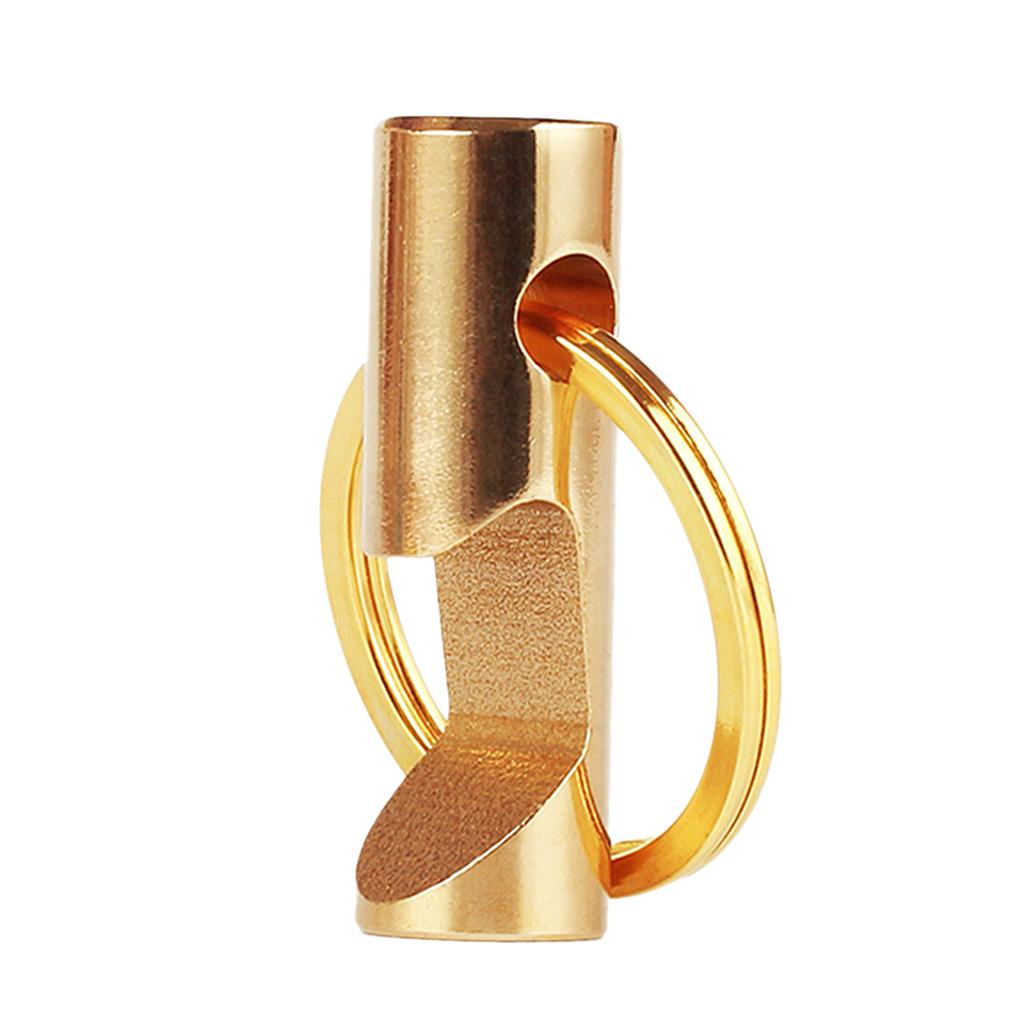 Brass Gold Bottle Opener With Round Key Ring Split Chain Key Holder Loop, securely closed and strong fastening