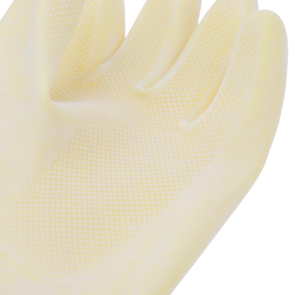 Rubber Industrial Acid Alkali Chemical Resistant Work Gloves Gauntlet 45cm_A