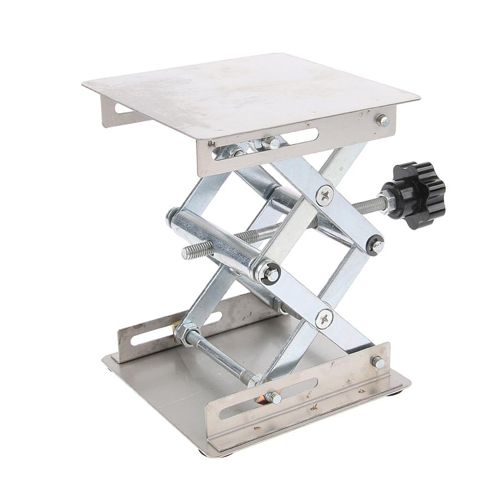 3 Sizes available Stainless Steel Laboratory Jack Platform Stand  10x10cm