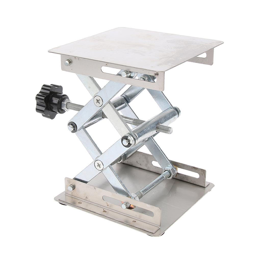 3 Sizes available Stainless Steel Laboratory Jack Platform Stand  10x10cm