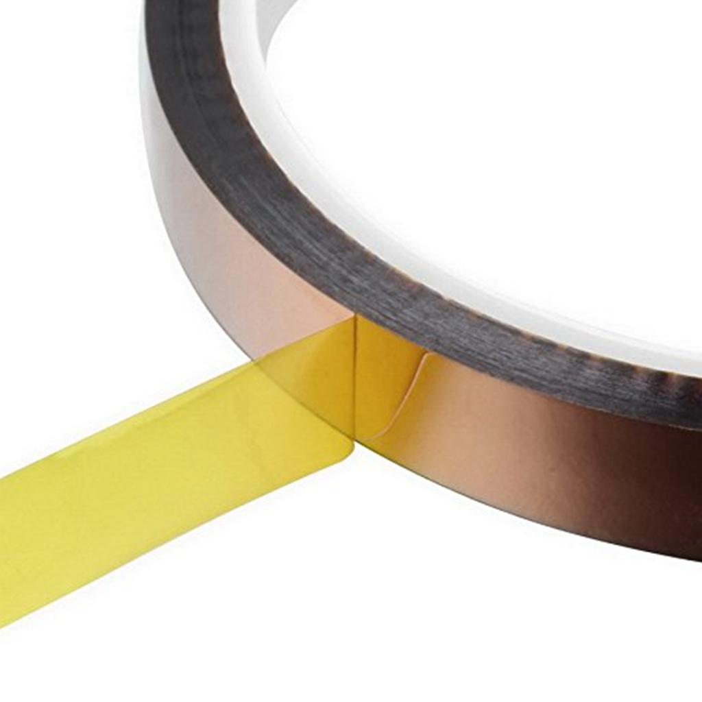 Brown High Temperature Heat Resistant Kapton Tape For Electric  Width 10mm