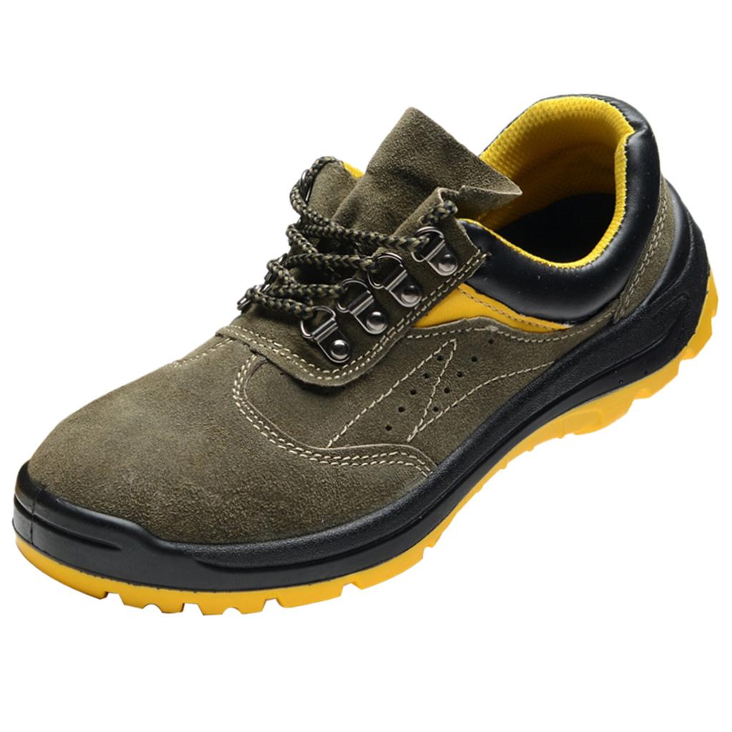 Safety Work Shoes, Steel Toe Midsole Work Boots, Anti-Slip US7 EU39 UK6.5