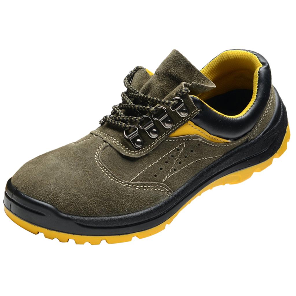 Safety Work Shoes, Steel Toe Midsole Work Boots, Anti-Slip US7 EU39 UK6.5