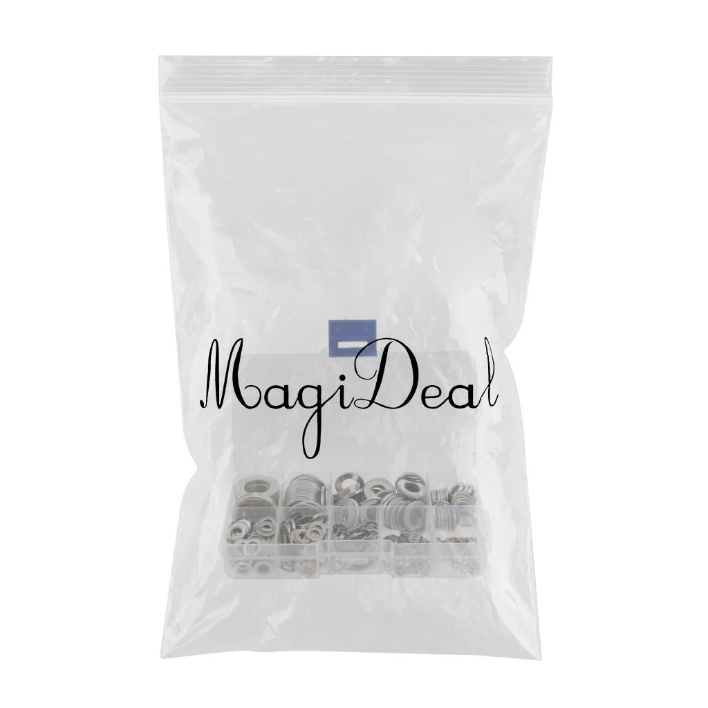 Flat Washer Solid Steel Home Common Use Hardware Accessories M2, M2.5, M3, M/4, M5, M6, M8, M10 M12 580PCS Pack