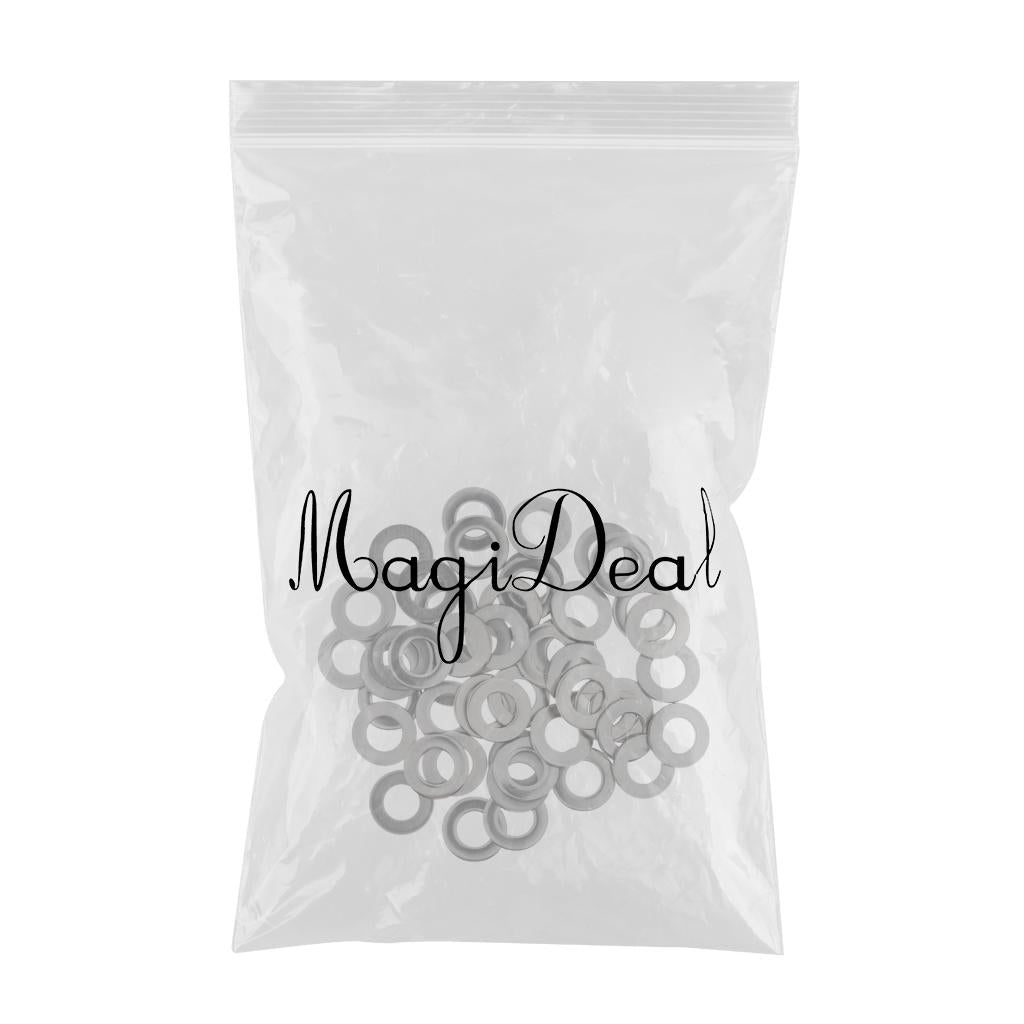 105PCS Flat Washers Fit Metric Bolts & Screws Stainless Steel Gaskets Spacer M3. M/4,M5, M6, M8, M10