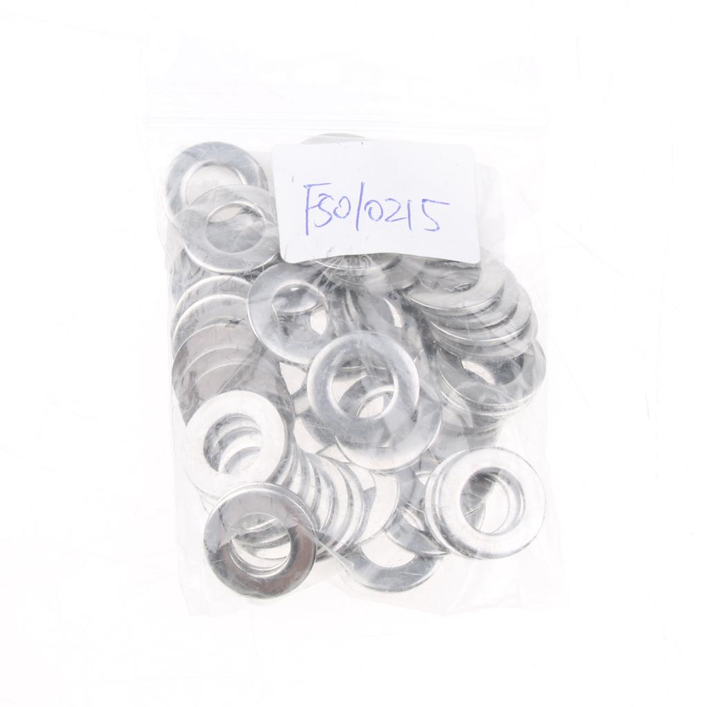 105PCS Flat Washers Fit Metric Bolts & Screws Stainless Steel Gaskets Spacer M3. M/4,M5, M6, M8, M10