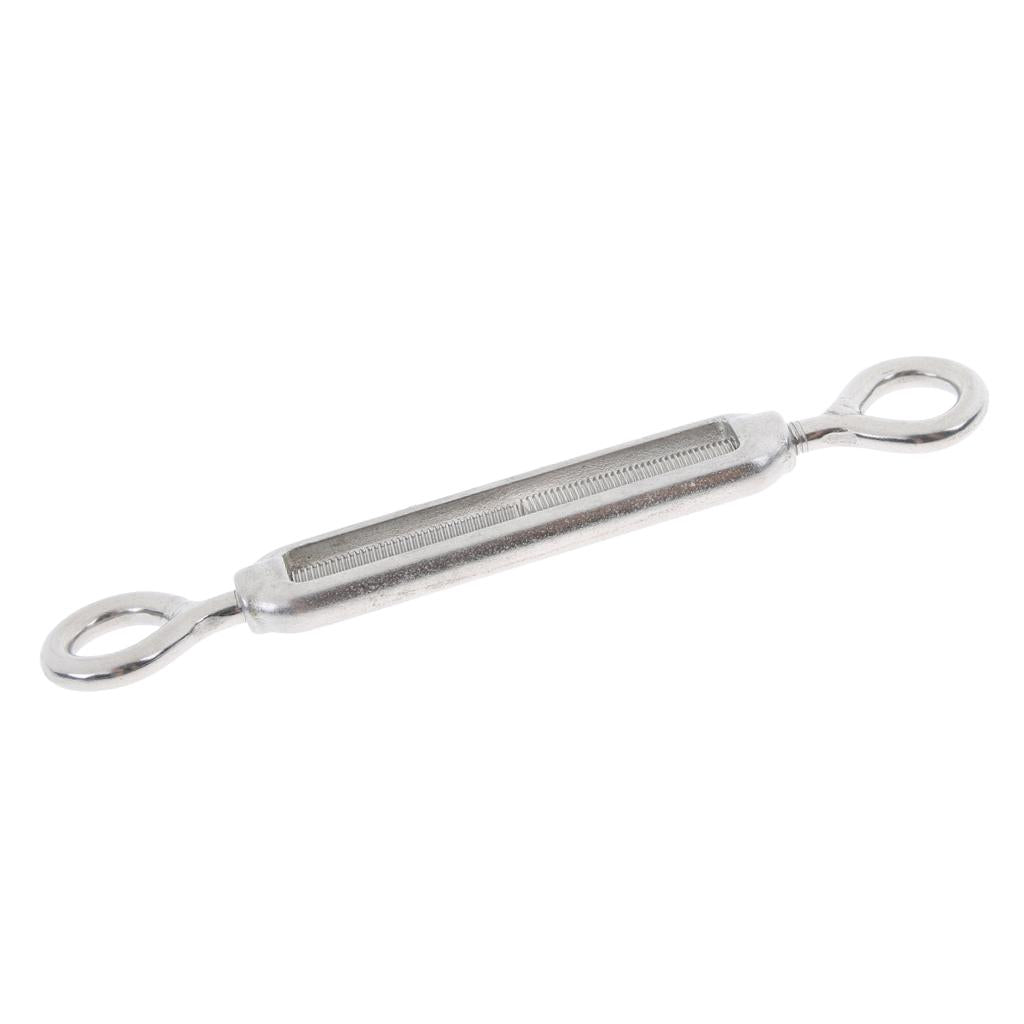 Stainless Steel Turnbuckle Wire Rope Tensioner Hook Eye Rigging Screw M5