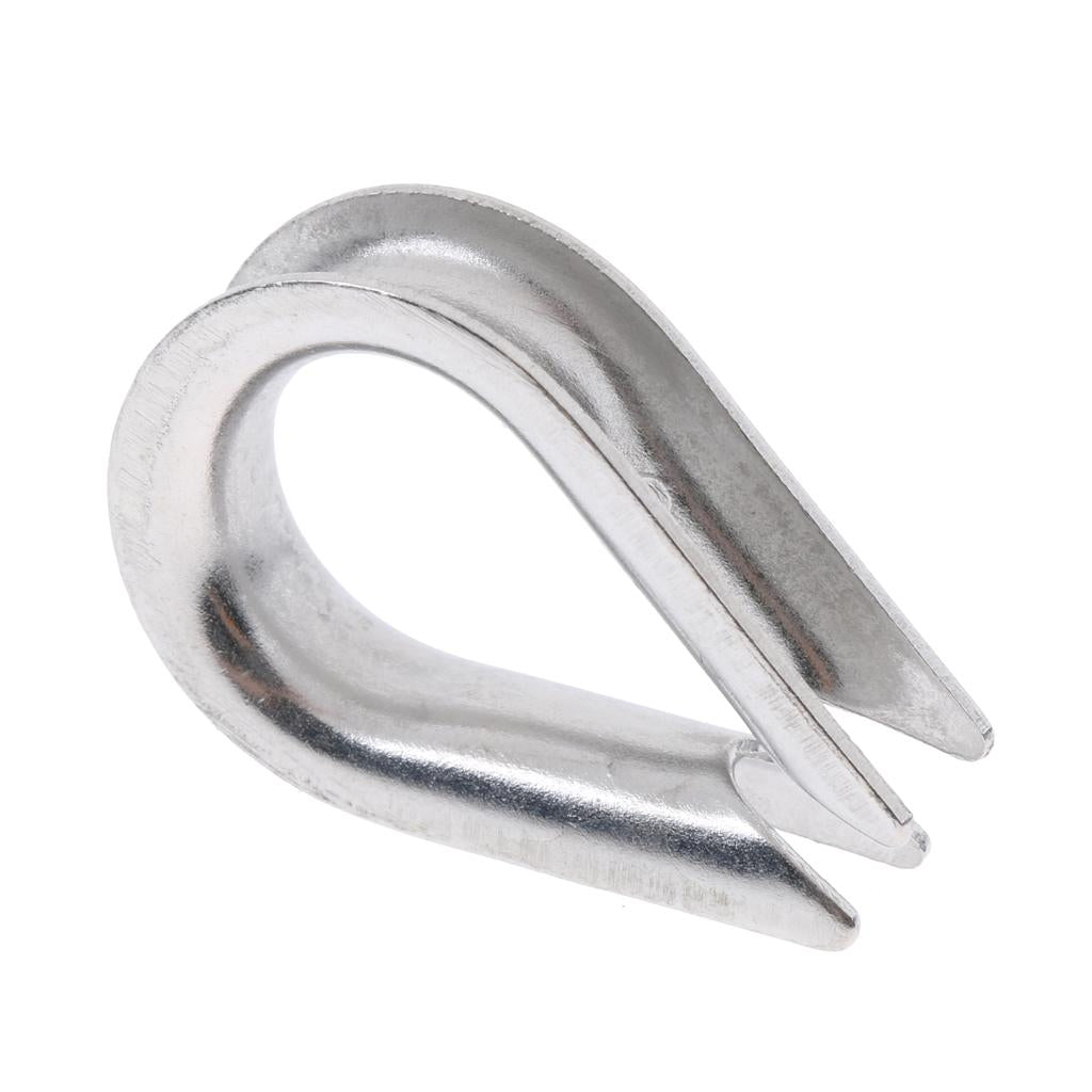 304 Stainless Steel Wire Rope Cable Thimbles for 2-8mm Cable 6mm 20 Pieces