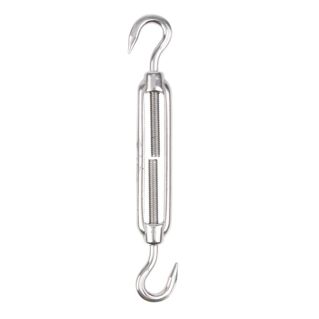 Stainless Steel 304 Hook & Hook Turnbuckle Wire Rope Tension Pack Of 1 M6