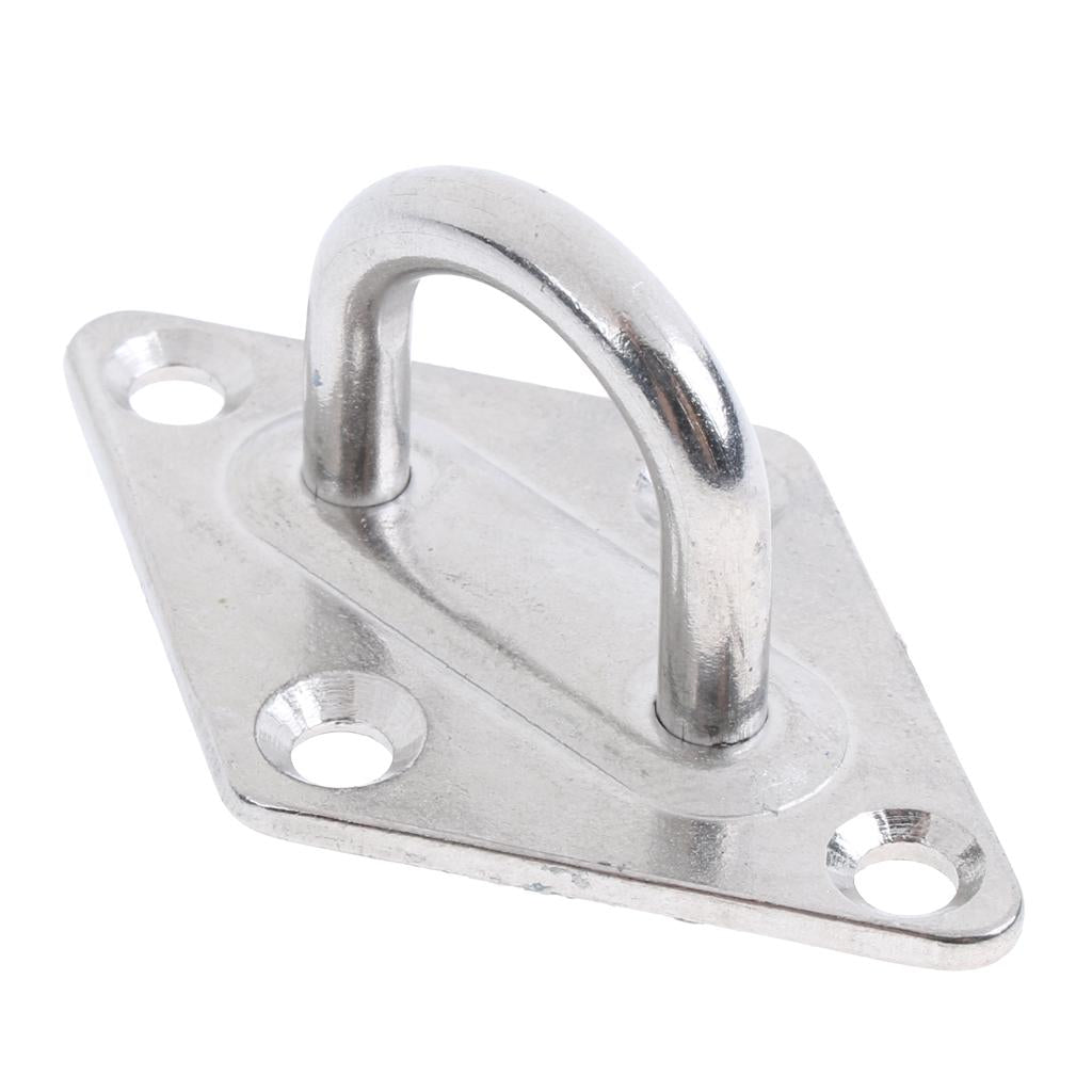 Stainless Steel Marine Boat Hardware Heavy Duty Diamond Pad Eye Plate 5/6mm 5mm