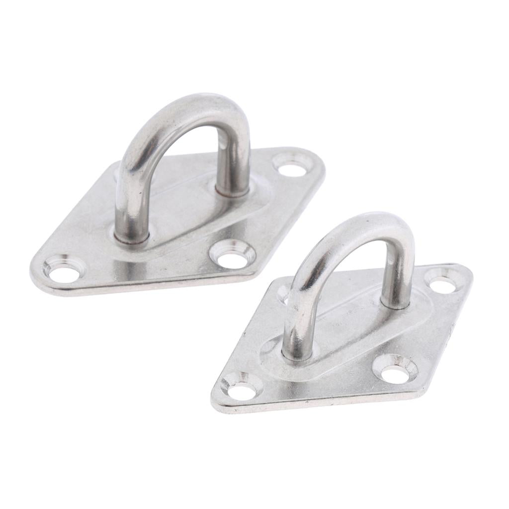 Stainless Steel Marine Boat Hardware Heavy Duty Diamond Pad Eye Plate 5/6mm 5mm