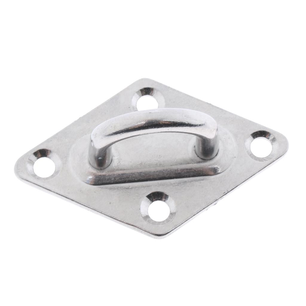 Stainless Steel Marine Boat Hardware Heavy Duty Diamond Pad Eye Plate 5/6mm 5mm