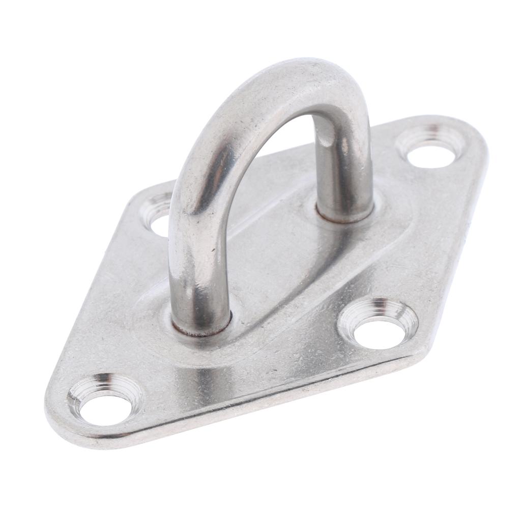 Stainless Steel Marine Boat Hardware Heavy Duty Diamond Pad Eye Plate 5/6mm 6mm