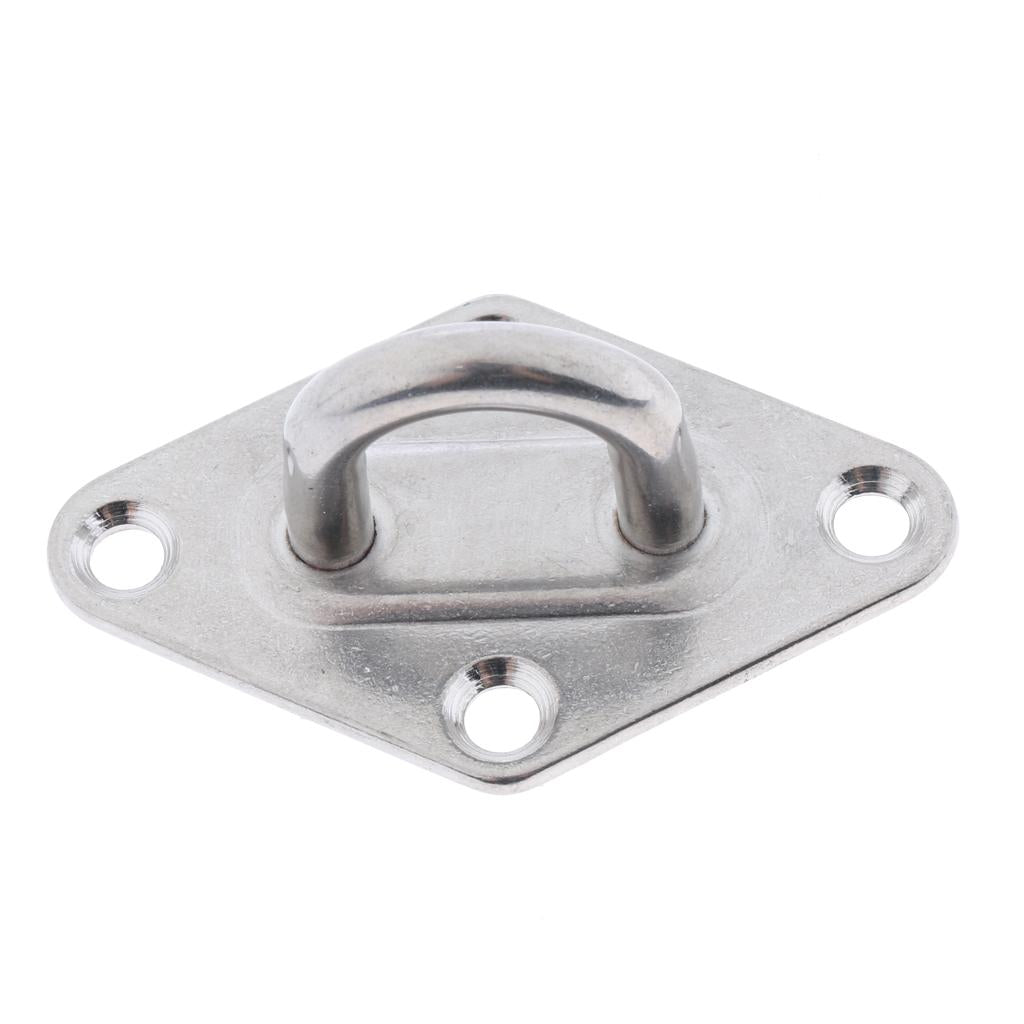 Stainless Steel Marine Boat Hardware Heavy Duty Diamond Pad Eye Plate 5/6mm 6mm