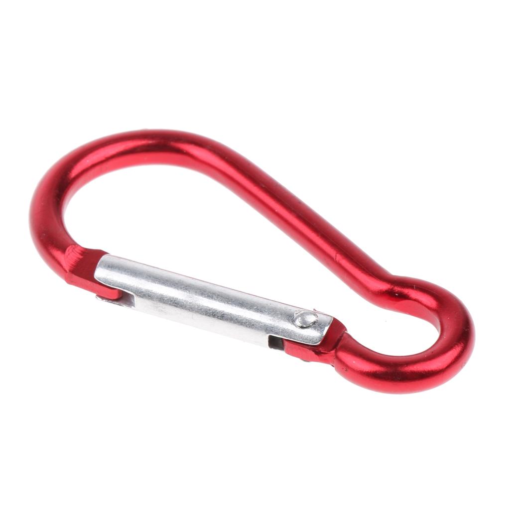 20pcs Aluminum Alloy Gourd-shaped  Carabiners Keychain Buckle Outdoor Red