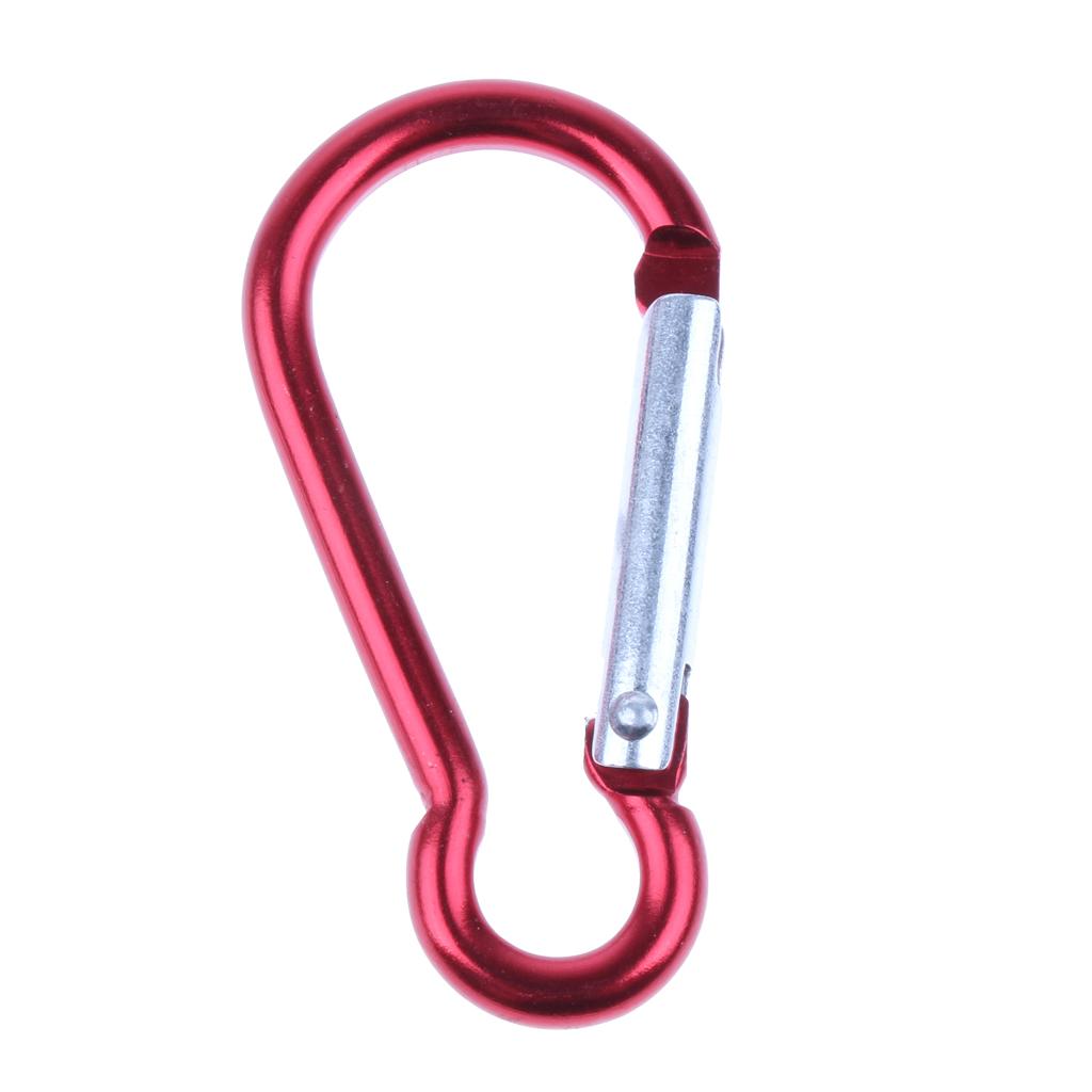 20pcs Aluminum Alloy Gourd-shaped  Carabiners Keychain Buckle Outdoor Red